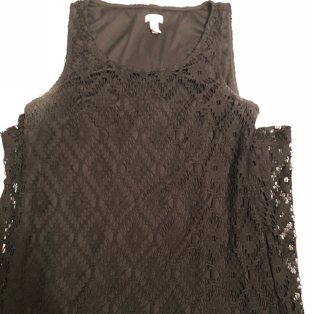 Beautiful crocheted black Chico’s dress!